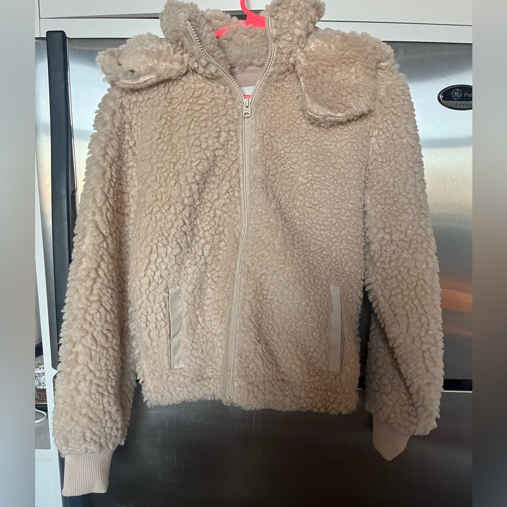 Abercrombie Beige Teddy Jacket XS